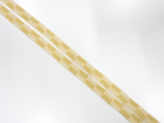 アンティーク　帯留め用　手組三分紐